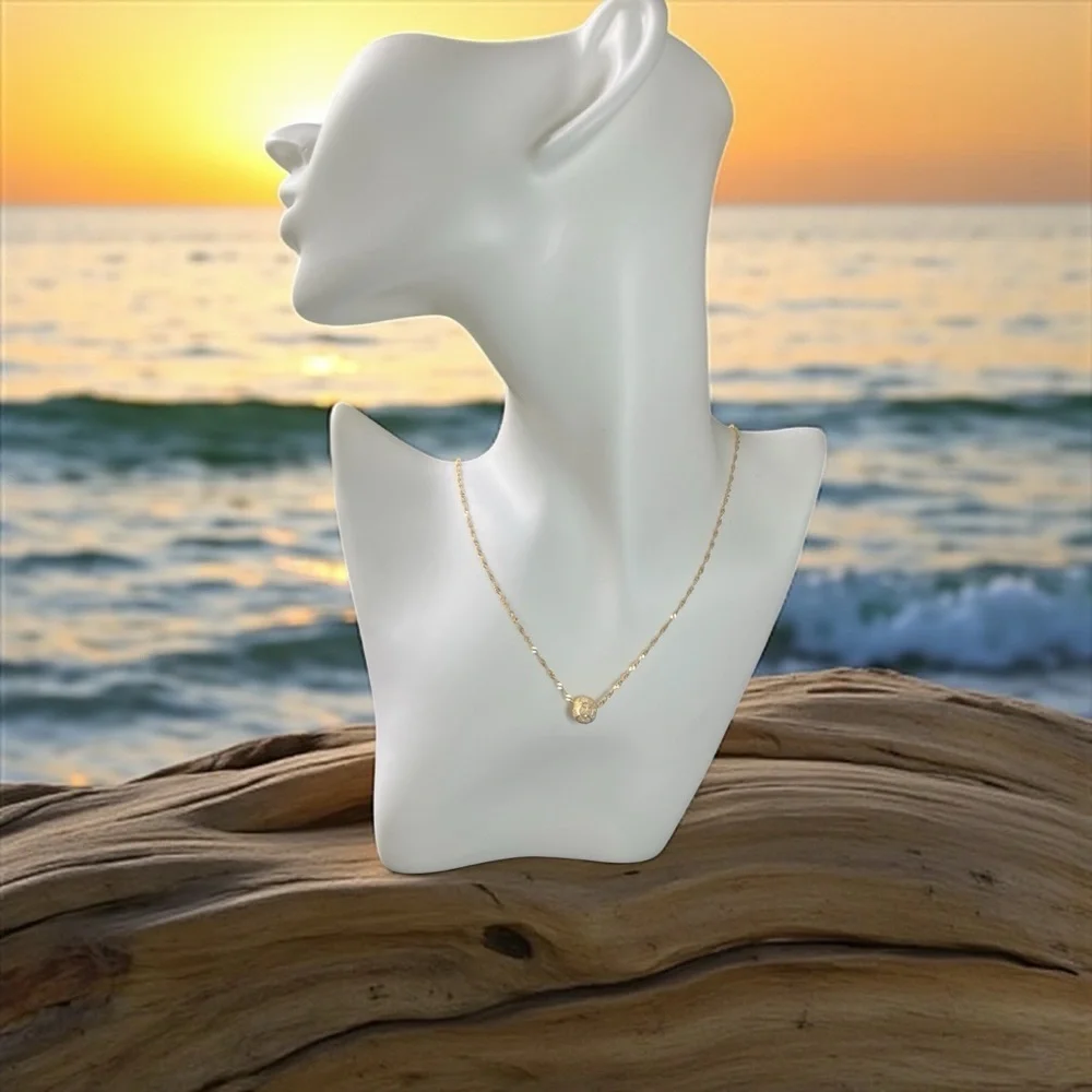 Gorgeous 925 Sterling Silver Gold Pendant Necklace - NWOT